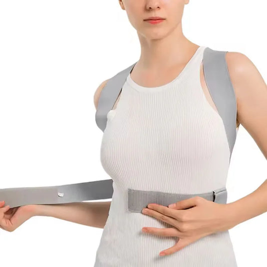 Adjustable Back Brace for Both Male and Female Use in Posture Correction to Prevent Hunchback in Aitting Posture