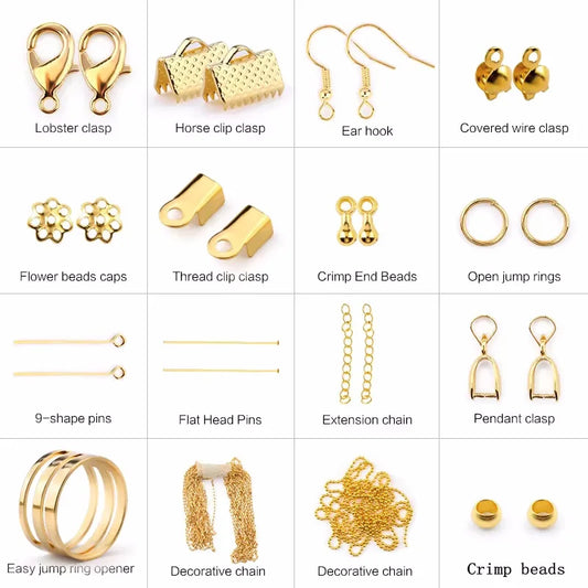 Jewelry Making Supplies Kit with Jewelry Making Tools Earring Charms Jewelry Wires Jewelry Findings Jewelry Making and Repair