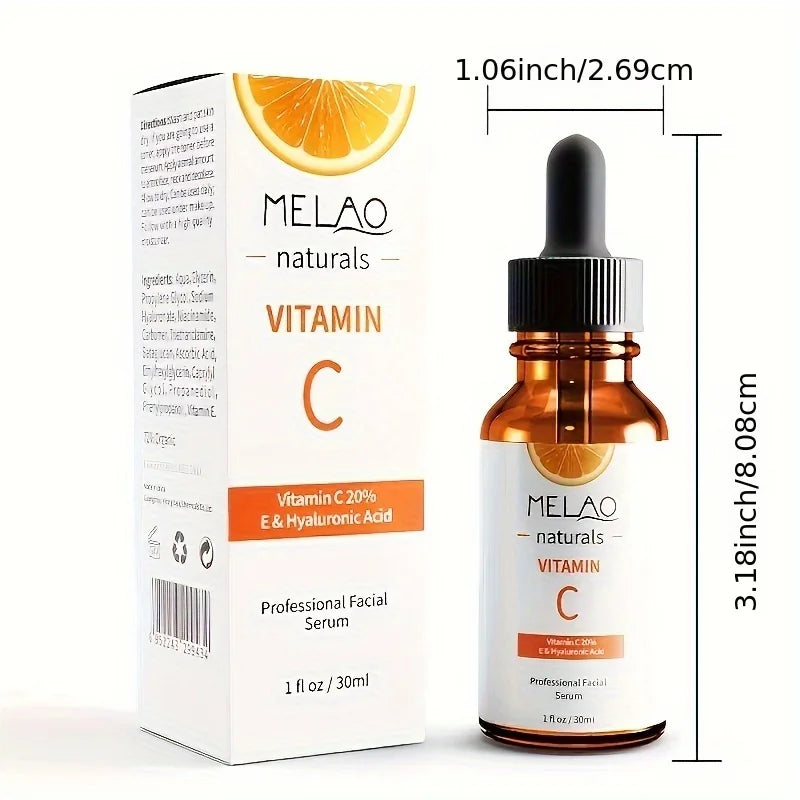 MELAO VITAMIN C SERUM Facial Serum with Vitamin C, Hyaluronic Acid, Vitamin E & More – Brightening Serum Even Skin Tone