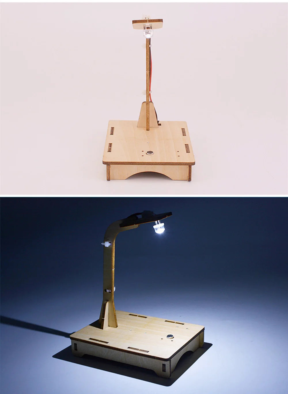 DIY Voice Sensor lamp Science and Technology Invention Hand-made Self-made Assembly Materials Science handmade toys physics toy