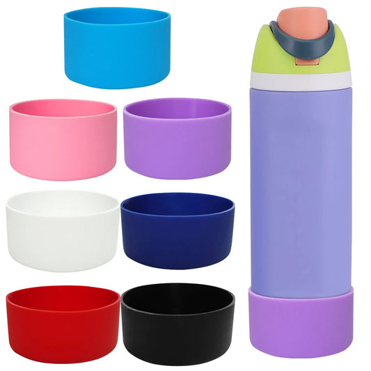 Silicone Boot Anti-Slip Protective Sleeve Bottom Protector Protective Bottom Base for Owala 24oz Flask Water Bottle