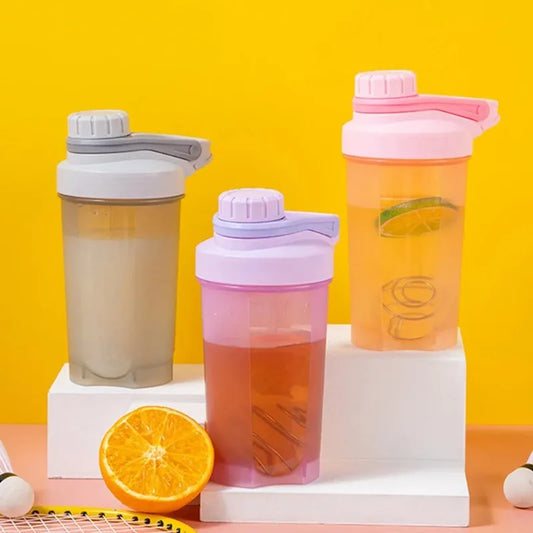 500ML Blender Shaker Bottle with Scale Protein Shakes Leakproof for Powder Workout Gym Sport Mixing Cup Water Bottle