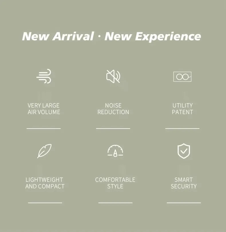 Handheld Fan Portable Mini Fan Portable Mini Leafless Hanging Neck USB Fan Battery Operated for Outdoor Use