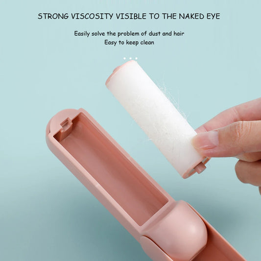 Cartoon Foldable Lint Remover Portable Handheld Lint Roller Clothes Hair Lint Sticking Brush