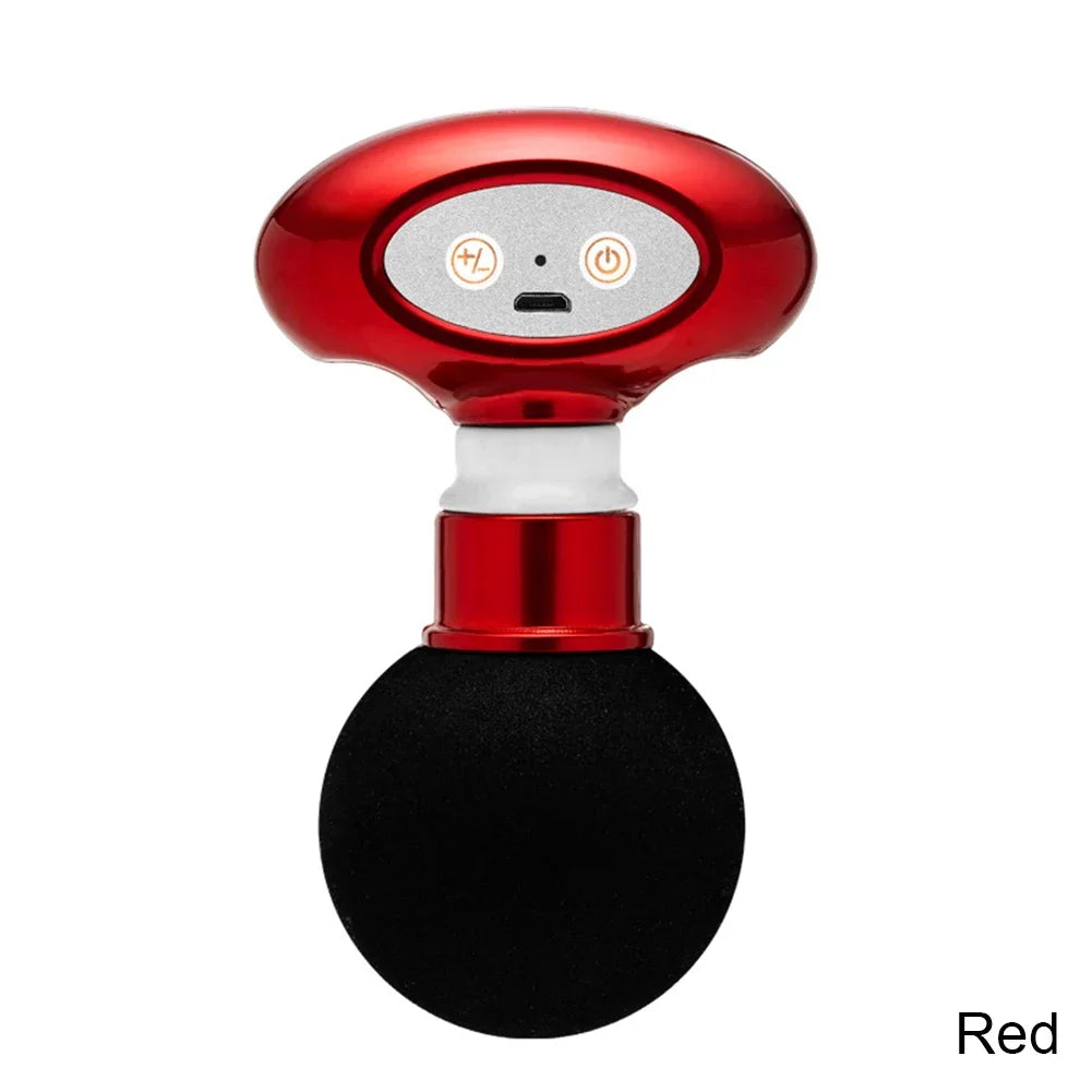 Portable Mini Pocket Wireless Massage Gun Electric Sport Handheld Fascial Gun Body Deep Tissue Muscle Vibration Fitness Massager