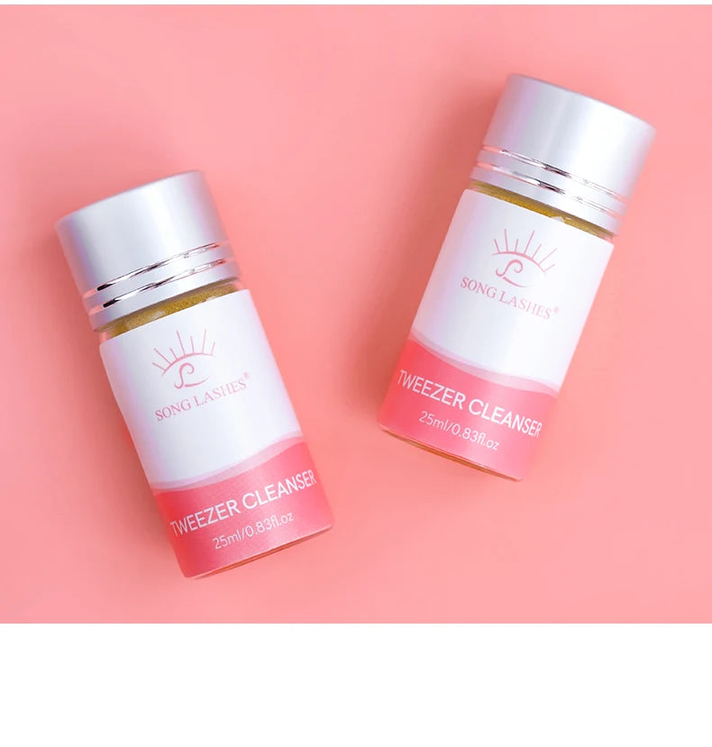 SongLash 25ml Eyelash Tweezers Cleanser Lash Glue Extension Supplies Sponge Eyelash Extension Cleaner Makeup Tools