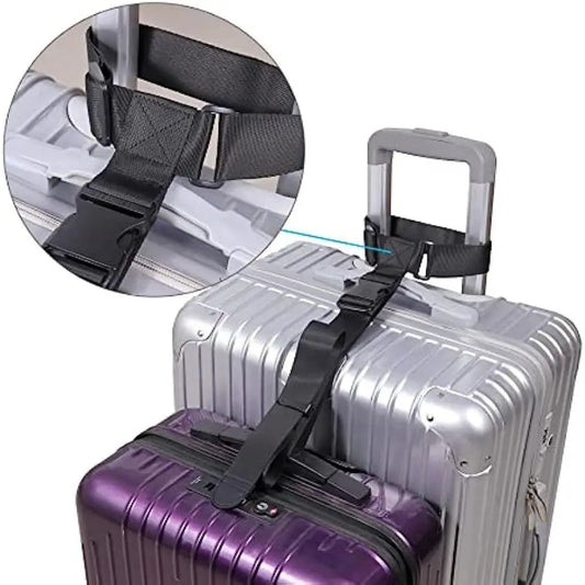 Luggage Straps Adjustable Packing Straps Travel Attachment Accessories for Connect Your Three Luggage Together
