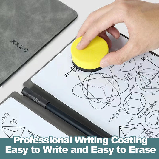 Erasable Whiteboard Notebook A5 Leather Portable Drafting Notebook Writing Board Desktop Memo Pad