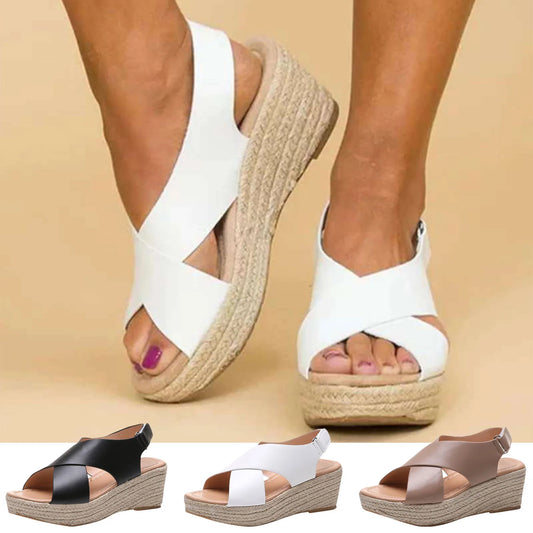 New Fashion Women's Wedge Shoes Casual Comfortable Peep Toe Platform Sandals Elegant Women Heels Summer Wedge Platform Sandals