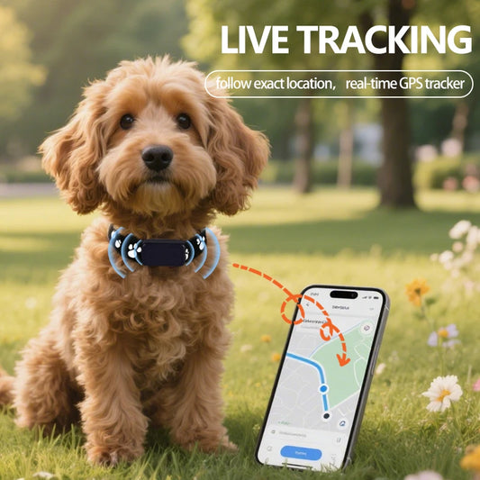 Pet Bluetooth GPS Tracker Dog Mini Tracking Movement Alert Collars Anti Lost Tracker for Cats and Puppies Remote Global Locator