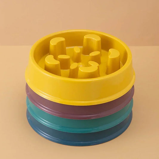Non Slip Slow Eating Puzzle Maze Fun Pet Feeding Bowl for Dog Cat, Bloat Stop Puppy Food Water Bowl, Slow Feeder Bowls Dishes