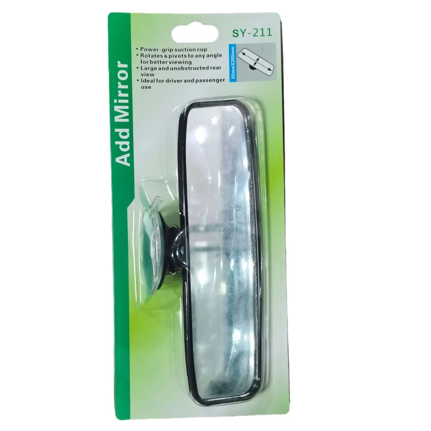 Anti-Glare Baby Car Monitor Mirror - Suction Cup Mounted Central Observation Mirror for Driving School & Parent Safety