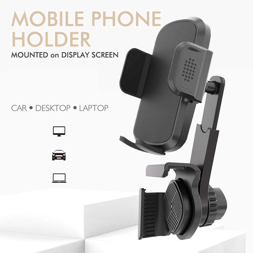 Magnet Car Mounted Display Screen Mobile Phone Holder 360 Degree Freely Rotation Foldable Mount Usded for Car Electric Vehicle
