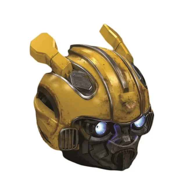 Original Transformers Bluetooth Speakers Bumblebee Head Bluetooth Speakerdual Speakersled Light Heavy Basssuitable,Tf, Fm Radio