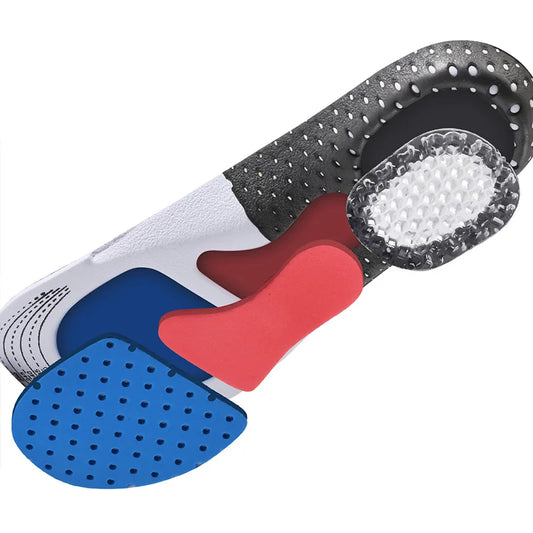 Silicone Gel Insoles Sport Running Insoles for feet Man Women orthopedic pad Massaging Shock Absorption arch support