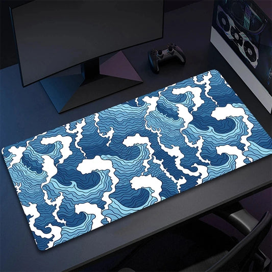Mousepad Japan Art Great Waves Rubber Mouse Pad Lock Edge Playmat Non-Slip Office Computer Mice Pads Table Gaming Accessories