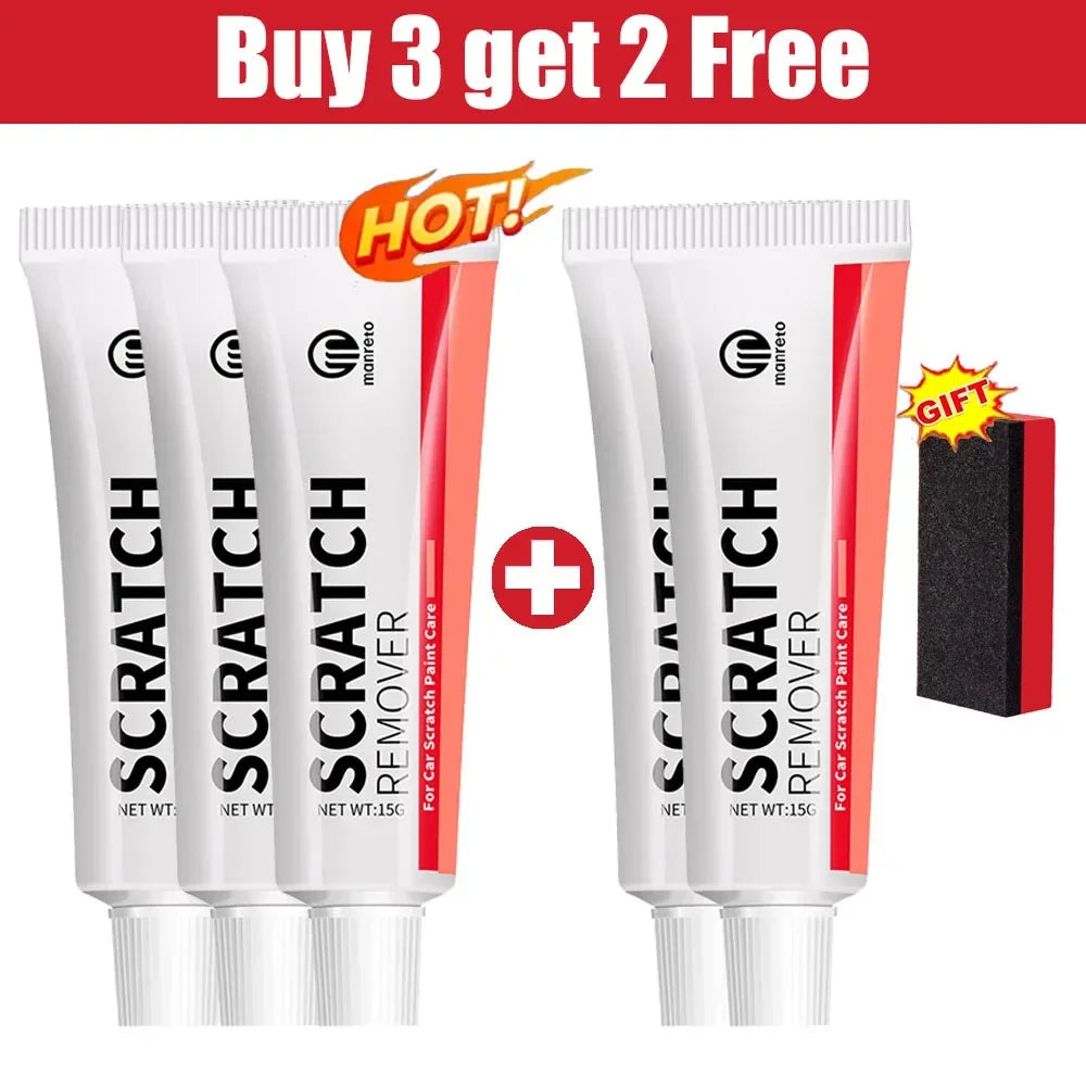 Car Scratch Remover Car Polishing Paste with Sponge, Car Body Paint Care Kit Paint Repair Spray Paint for Car and Motorcycles