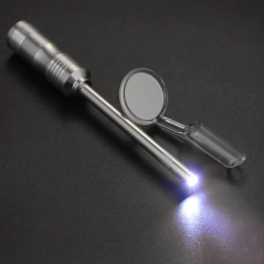 Fashion Dental Mirror with Led Light Mouth Inspect Tool Oral Checking Teeth Whitening Cleaning Inspection Luminous Anti-fog Care