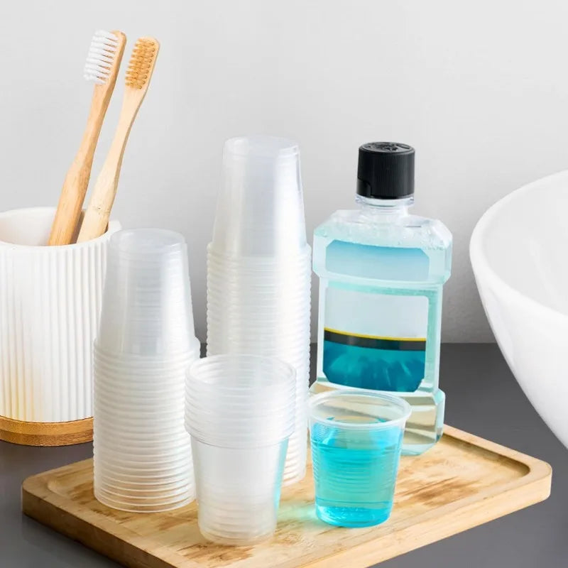 50/100pcs 5OZ Disposable Plastic Cups, Coffee Cups, Beverage Cups, Suitable for Picnics, Gatherings, Christmas, Party Supplies,