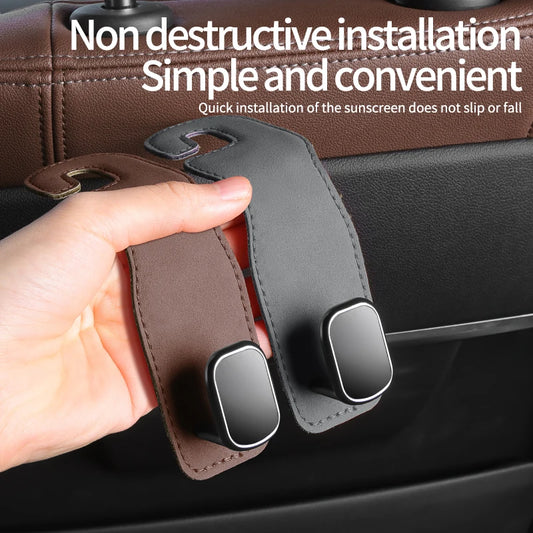 Car Hooks - Rear Seat Back Hooks for Vehicle Storage of Small Items