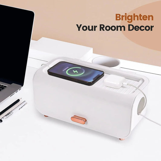 Cable/Cord Organizer Box, Cord Management Box to Hide Wires & Power Strips, Cord Hider Box, Desk Charger Cable Organizer