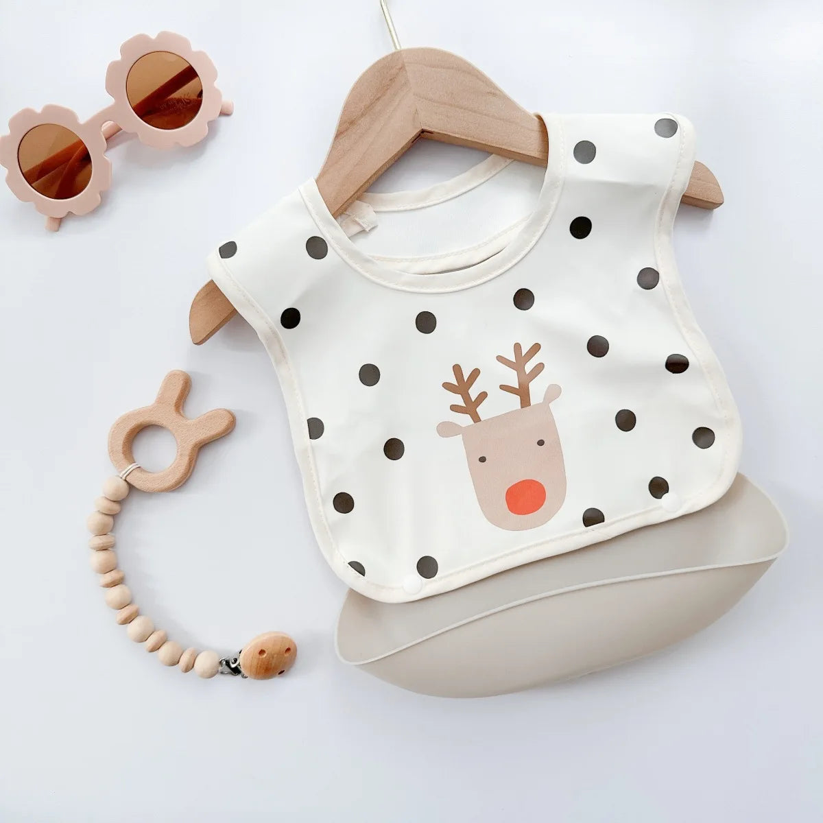 Children's Silicone Bib Baby Feeding Bibs for Newborn PU Soft removable Saliva Towel Waterproof Dirt Proof Babies Accessories