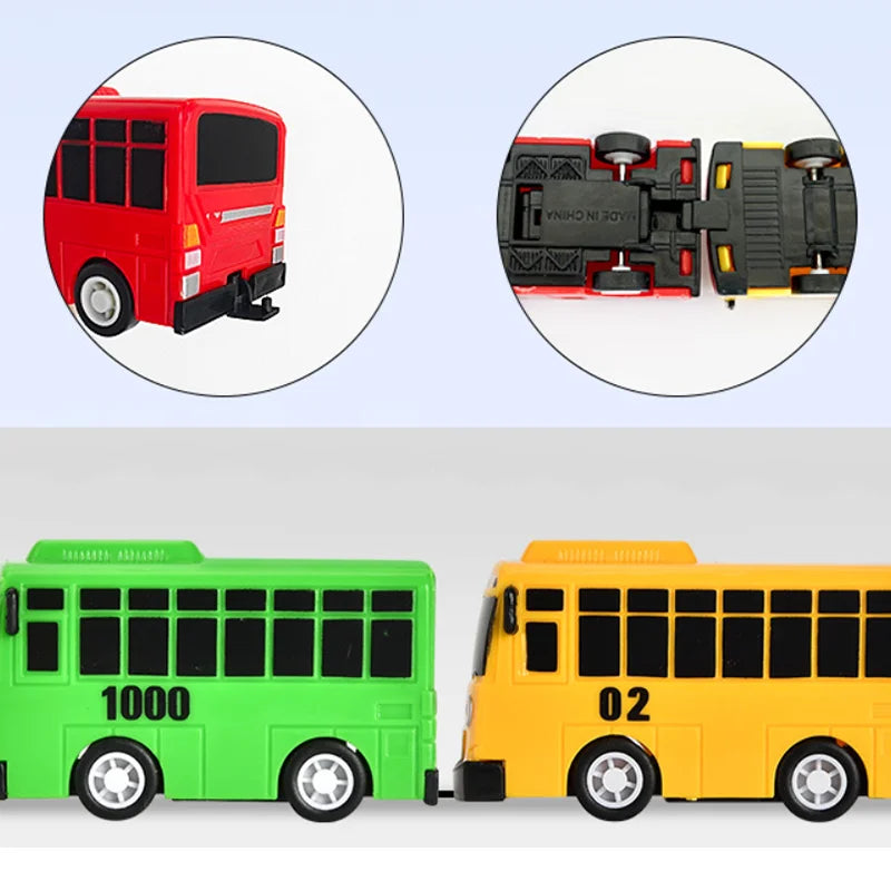 Cartoon Bus Kids Toys Cute bus toy Mini Pull Back Car Model Bus Toy Play Vehicles Educational Toys for Children Boys Gifts