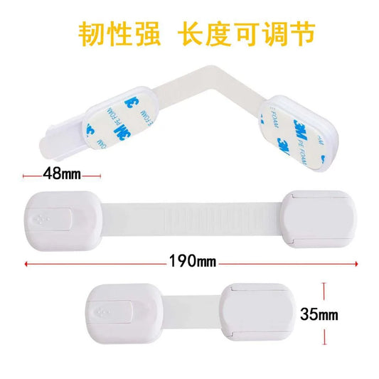 Child Safety Lock Baby Drawers Locker Closet Refrigerator Toilet Security Accessories Adhesive Pads Window Limiter Closure Kids