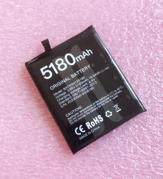 Battery for Doogee S58 Pro Original Batteria 5180mAh with Tracking Number Cell Phone Accessories
