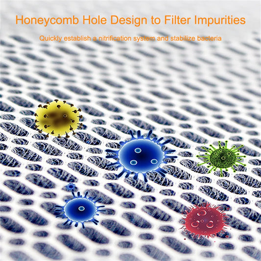 Aquarium 8D Sponge Fish Pond Filter Cotton Cleaning Purifier Water Purification Without Gel Cotton Filter Medium Cotton