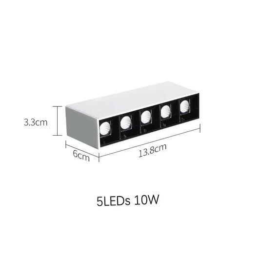 LED Spot Light 10W 20W 30W 40W line light bar creative linear long strip living room corridor light Surface Mount