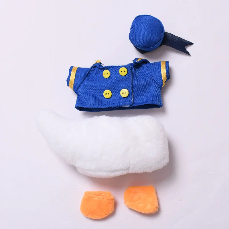 Labubu Duck Costume Clothes Replacement Doll Hanging Ornament First Second Generation Soft Plush Toy Accessories