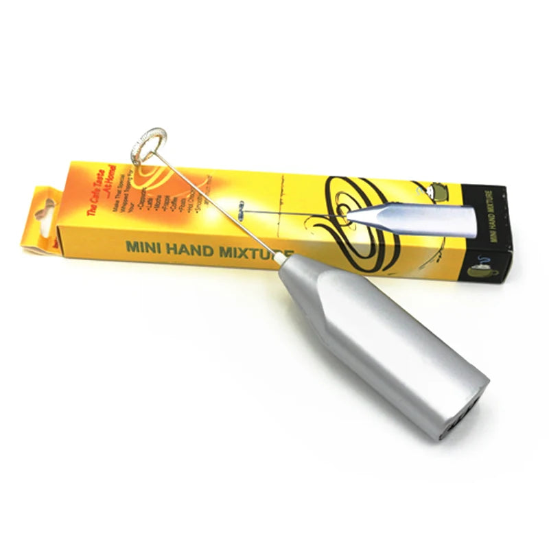 Mini Electric Milk Blender Handheld Eggbeater Stainless Steel Milk Milker Bubble Drink Stir Bar Creative Kitchen Cooking Tools