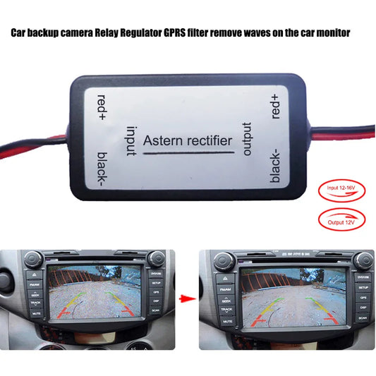 Car Navigation Camera Relay Voltage Stabilizer Rear View Camera Reversing Camera Rectifier Car Camera Interference Relay Filter