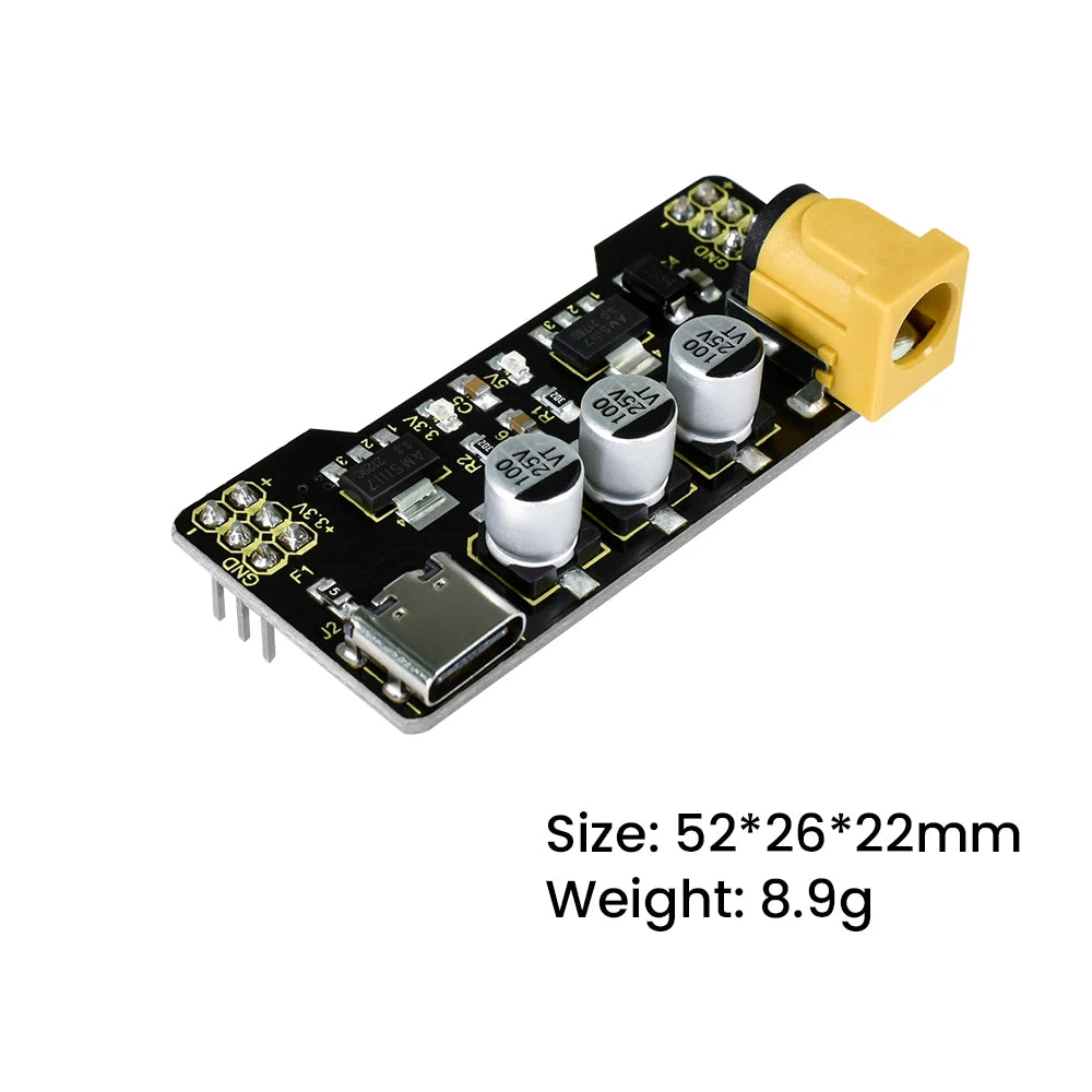 5PCS Per Pack Keyestudio Power Module Type-C for Breadboard Diy Kit Electronics Accessories