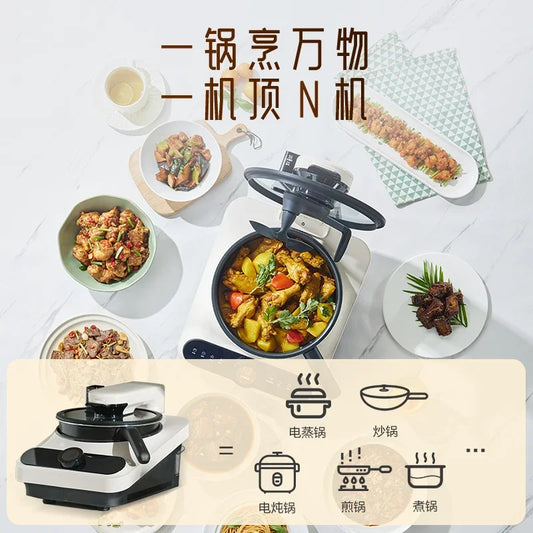 Kitchen Robot Machine 220V Intelligent Food Processor Home Automatic Cooking Machine Multi-cooker רובוט חכם robots de cuisine