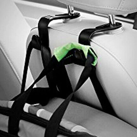 4PCS Universal Car Seat Back Hook Headrest Hanger Car Bag Pouch Clothes Hanging Hooks Duarable Fastener Clip Interior Accessorie