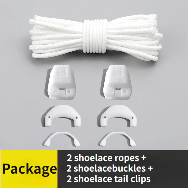 New Quick Lace Kit No Tie Round Tennis Shoe Laces Without Ties Adult Kids Quality Running Sneakers Shoelaces for Shoe Accessorie