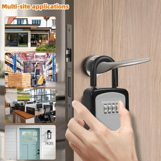 Key Safe Portable Wall Mounted with Removable Lock Box Suitable for Home Garage School Indoor and Outdoor Waterproof Key Cabinet