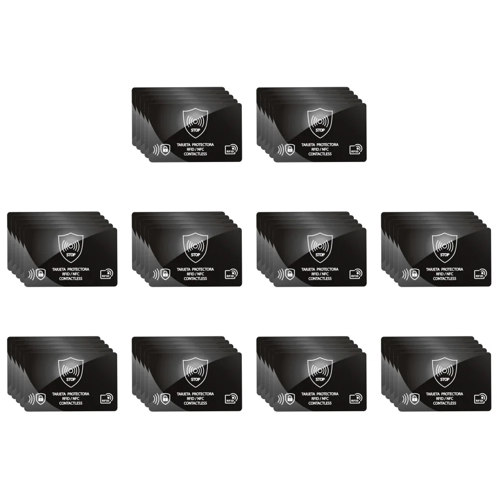 100/5Pcs RFID Blocking Reader Card Lock Protects Wallet IC NFC Anti Shield Token RFID Bank Card Holder Case Protection Blocker