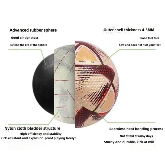 Size 5 Soccer Balls Professional High Quality Soft PU Seamless Outdoor Sports Football Training Match