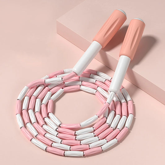 Jump Rope With Segmented Sleeve Adjustable Length For Kids Not Easy To Tangle