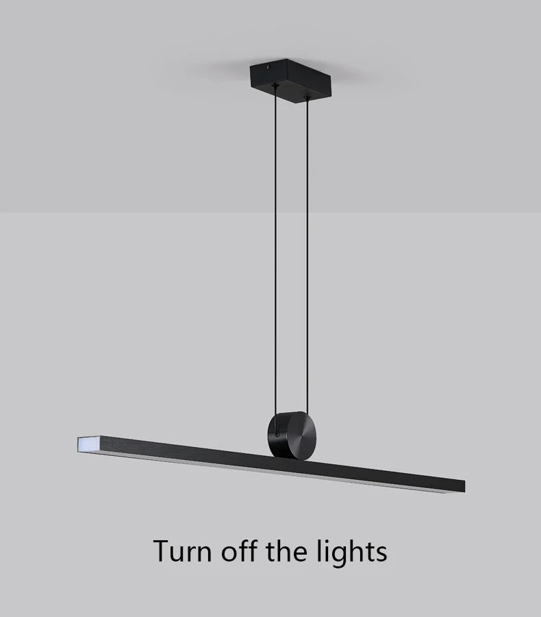 restaurant lamps kitchen dining room chandelier designer modern dining lamp Nordic black lights dining table bar lamp long light