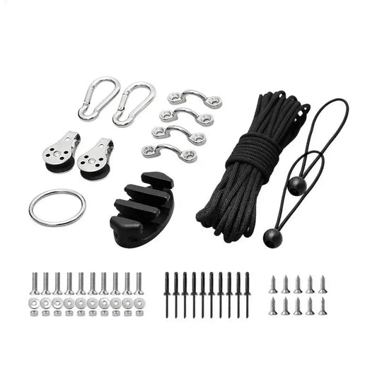 Kayak Anchors Trolley Kit Anchors System For Kayak Canoes Boat Kayak Hardware Eyes Wellnuts Screws Kayak Accessories For Kayak