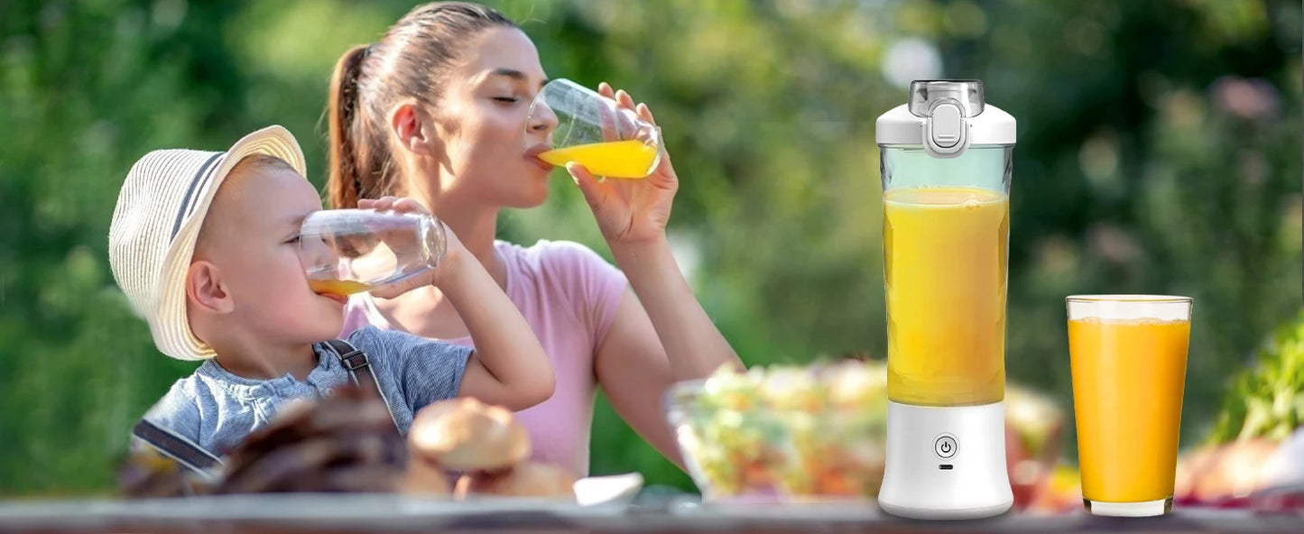 Powerful 20 oz Personal Portable Blender BPA Free USB C Rechargeable Blender with Travel Lid for Shakes Smoothies Home Travel