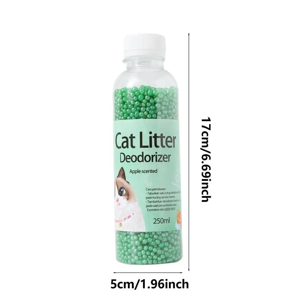 250ml Cat Litter Deodorant Beads For Kitten Toilet Artifact Pet Odor Activated Carbon Absorbs Cat Sand Stink Cleaning Supplies