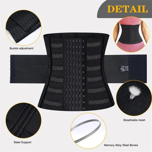 Shapewear Women Corset Belts Waist Trainer Body Shaper Double Tummy Control Slimming Sheath Flat Belly Reductive