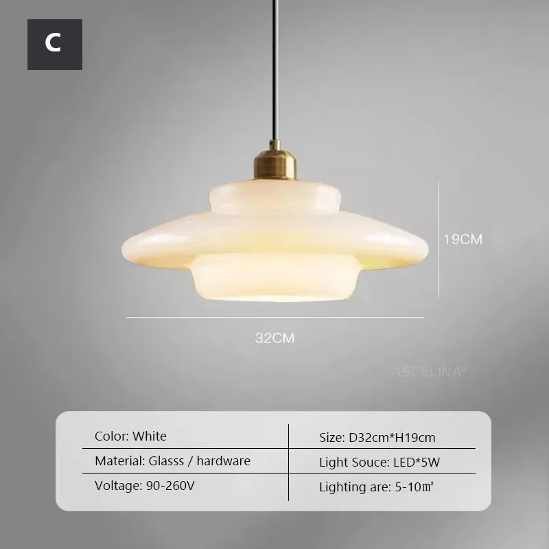 Nordic Glass Pendant Lamp Art Decorative Dinning Room Lamp Kitchen Island Bedrrom Bedside LED E27 Modern Light Fixtures