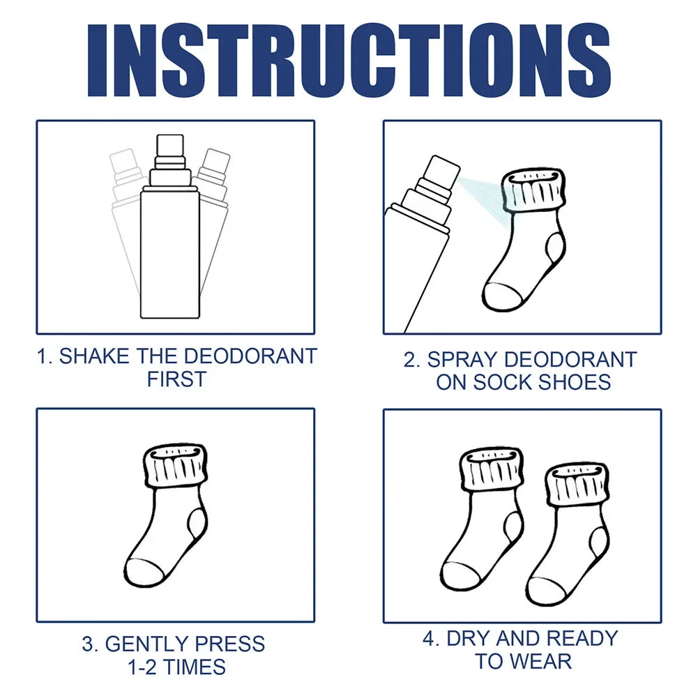 30ML Shoe Deodorant Spray Household Shoe Cabinet Deodorant Foot Shoe Odor Removar Artifact Socks Freshener Spray