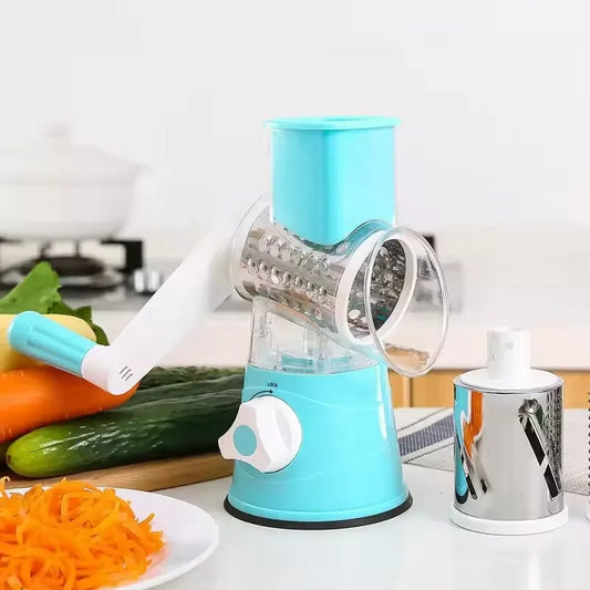 Vegetable Slicer Manual Kitchen Accessories Vegetable Chopper 3 in 1 Round Grater Cutter Potato Spiralizer Home Kitchen Gadgets